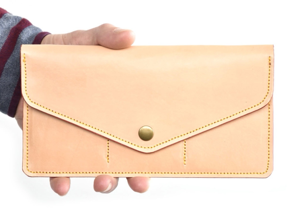 Custom Handmade Vegetable Tanned Italian Leather Wallet Long Wallet Money  Purse Card Holder D051 | MoshiLeatherBag - Handmade Leather Bag Manufacturer